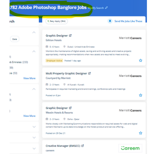 Adobe Photoshop internship jobs in Thrissur