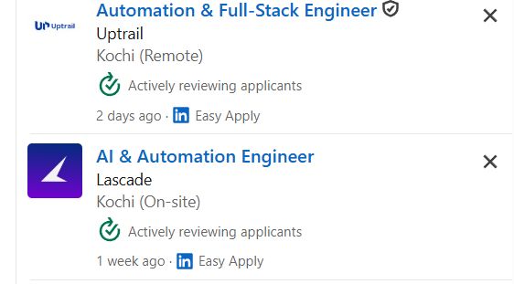 AI Automation with n8n & Make.com internship jobs in Kolkata