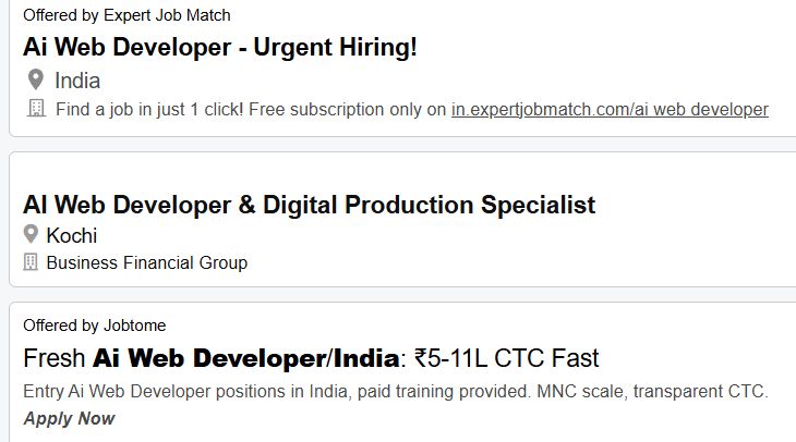 AI-Powered Web Development internship jobs in Jaipur