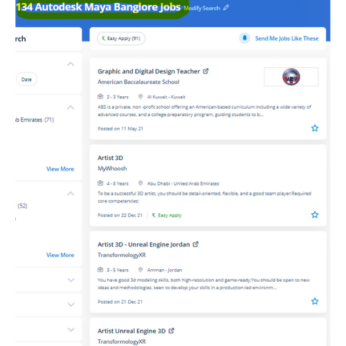 Autodesk Maya internship jobs in Ahmedabad