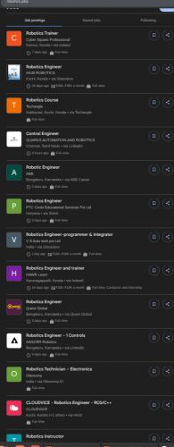 Robotics internship jobs in Ahmedabad